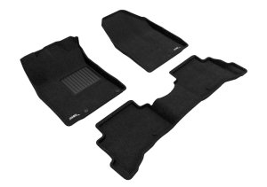 Hyundai Ioniq Plug-In Hybrid Floor Mats - 1st/2nd Row - 3D MAXpider - Elegant Series - Black - `18-`22 Hyundai Ioniq Plug-In Hybrid Floor Mats - 1st/2nd Row - 3D MAXpider - Elegant Series - Black - `18-`22
